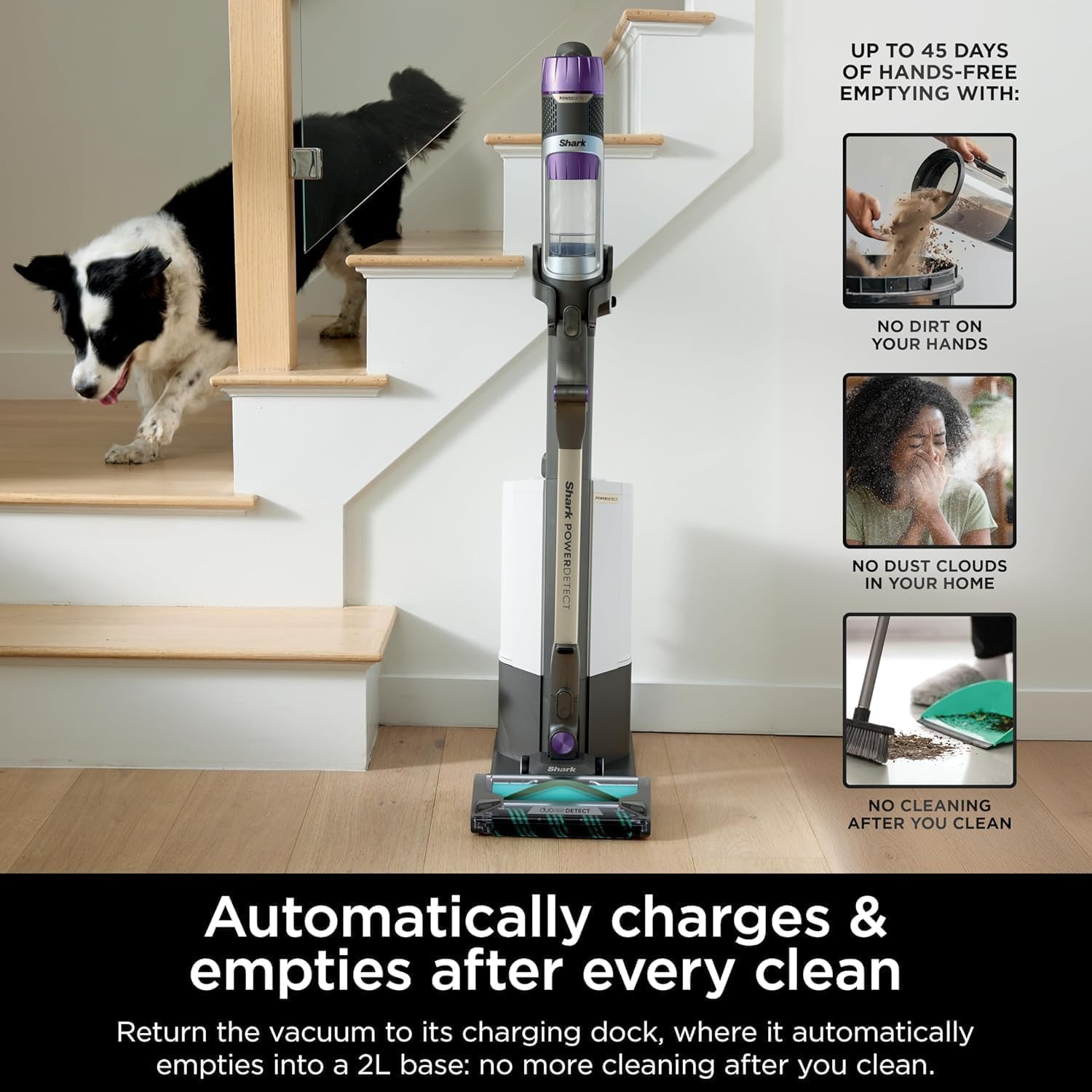 Shark Powerdetect Clean & Empty Cordless Pet Vacuum - Image 5