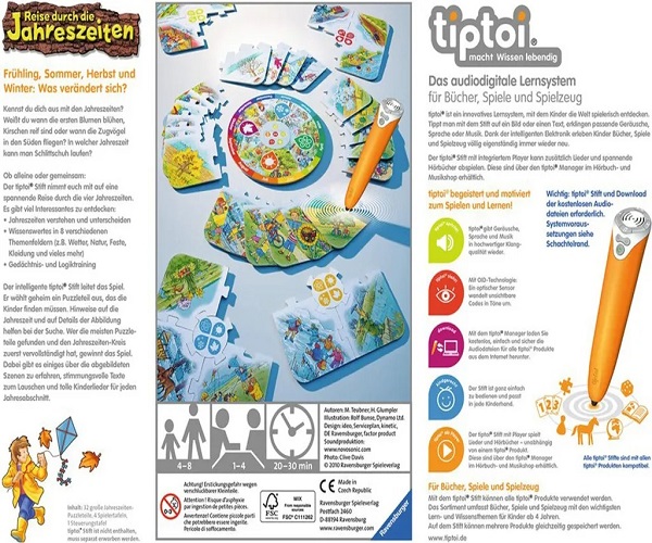 Ravensburger tiptoi Puzzle Game Journey Through the Seasons - Image 2