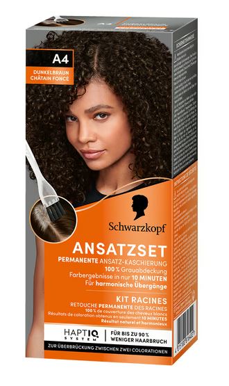 Schwarzkopf Permanent Root Touch-Up Hair Color Set (A4 Dark Brown)