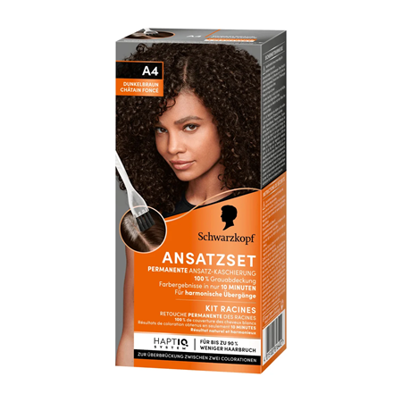 Schwarzkopf Permanent Root Touch-Up Hair Color Set (A4 Dark Brown)