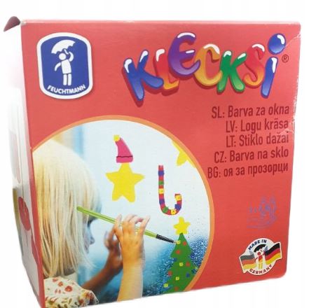 Feuchtmann Klecksi Children's Non-Toxic Window Painting & Craft Kit (Paints + Accessories)