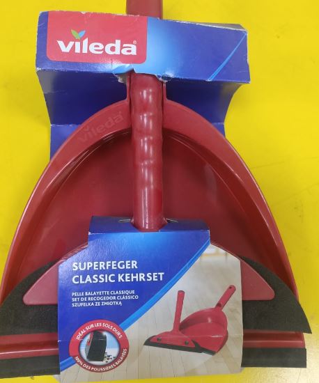 Vileda 2in1 Short Handle Dustpan and Hand Brush Set