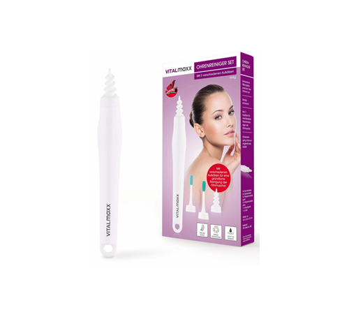 VITALmaxx Easy Clean Electric Ear Wax Remover (White)