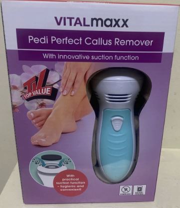 VITALmaxx Pedi Power Electric Callus Remover with Vacuum Suction