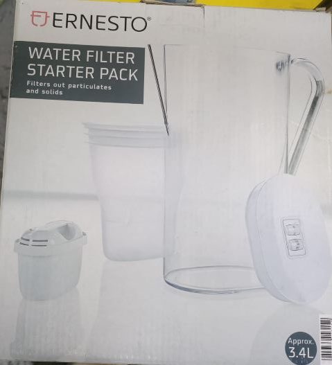 ERNESTO 3.4L Transparent Water Filter Jug