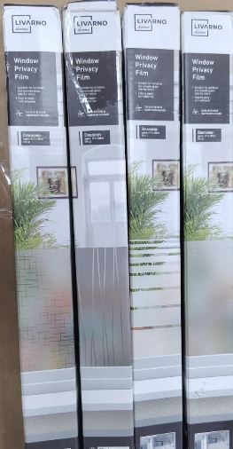 Livarno Home Static Cling Window Privacy Film (67.5 x 200 cm) - Wavy Pattern - 1Pcs