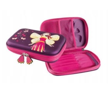 Topmove Double Folding Fairy Pencil Case for Girls