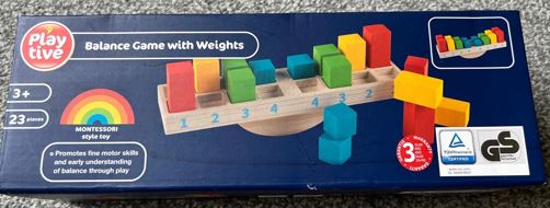 Playtive Junior Wooden Balance Game with Weights