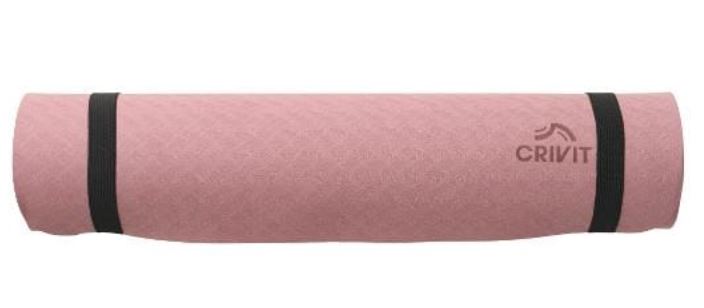 Crivit Non-Slip Yoga and Fitness Exercise Mat (Pink)