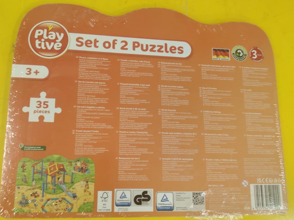 Playtive Puzzles in a frame - Set of 2
