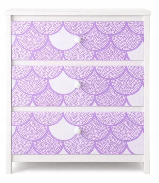 Crelando Self-Adhesive Fabric Textile Furniture Film (30 x 100 cm, Purple)