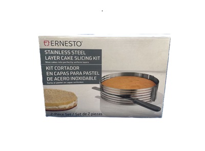 Ernesto Stainless Steel Layer Cake Slicer and Lifter Kit (2-Piece Set)