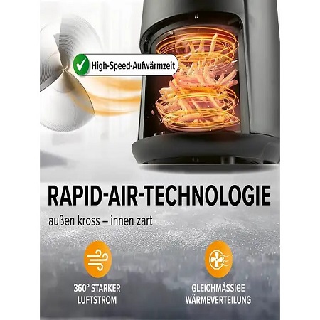 GourmetMaxx 2.3L Air Fryer (1000W) - Image 3