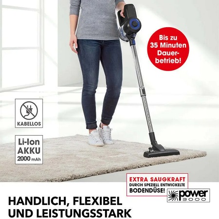 CLEANmaxx Cordless Cyclone Vacuum Cleaner - Image 2