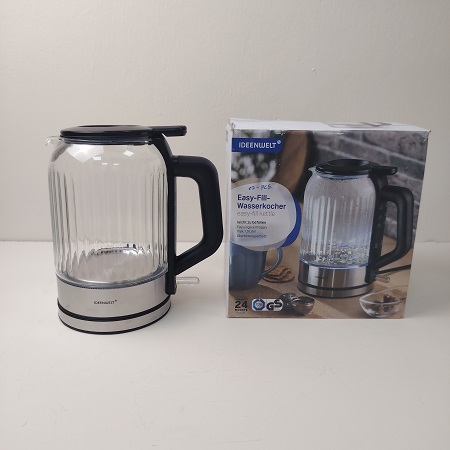 Ideenwelt Electric Kettle Silver and Black