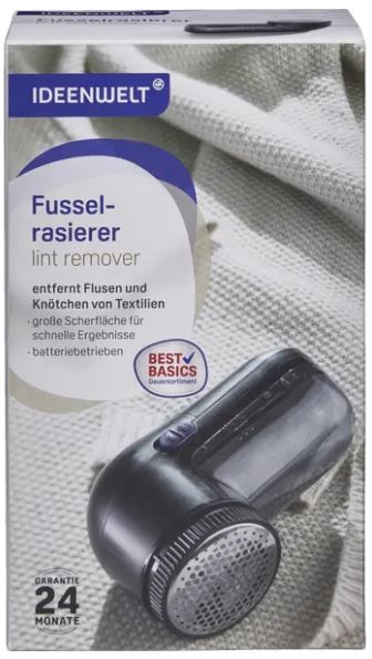 Ideenwelt Best Basics Electric Lint Remover and Fabric Shaver