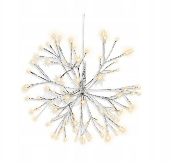 Dekor LED Snowflake Firework Light Decoration Cold White 50 cm
