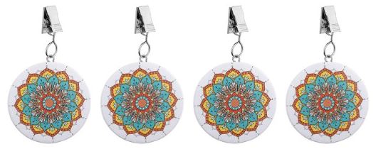 Living & Garden Round Tablecloth Weights (4-Piece Set)