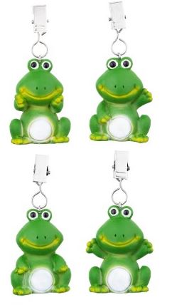 Living & Garden Frog-Shaped Tablecloth Weights (4-Piece Set)
