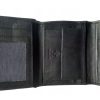 Generic Women's leather wallet, black, 10 x 12.5 cm