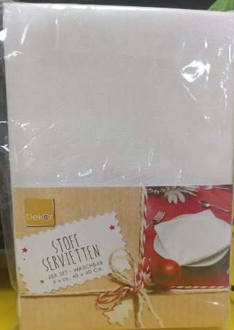 Dekor Square Tablecloth Set (40 x 40 cm)