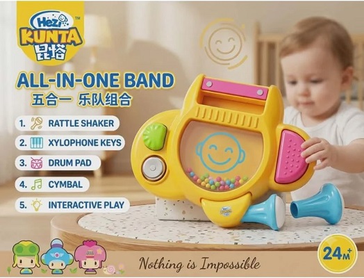 Kunta 5-in-1 Musical Band Toy Set