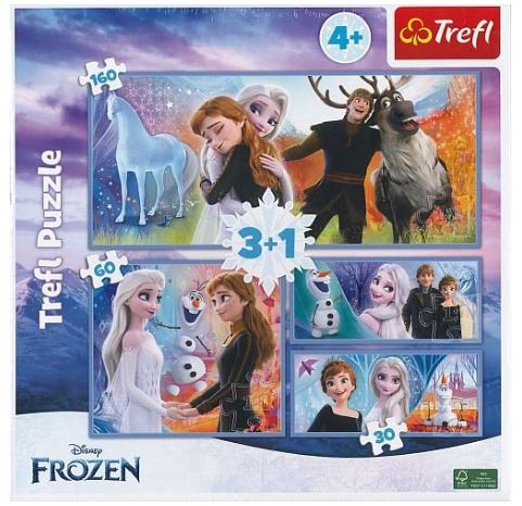 Trefl Disney Frozen 3-in-1 Jigsaw Puzzle Set with Memo Game