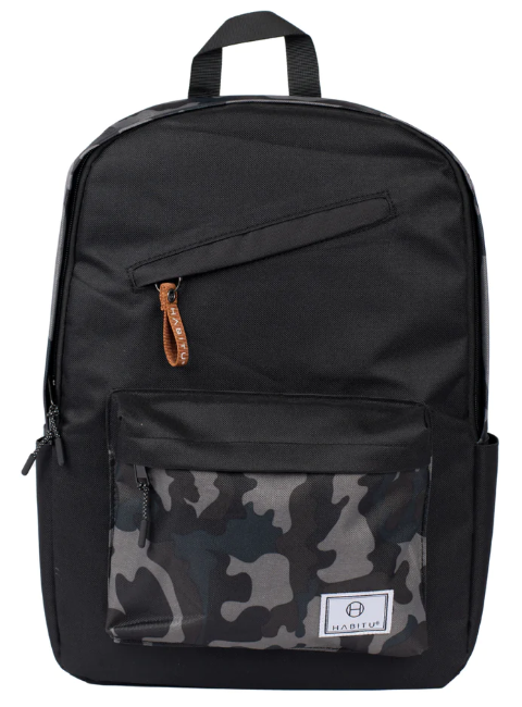 Habitu Anti-Theft Water-Resistant Laptop Backpack 15.6" - Black Camo
