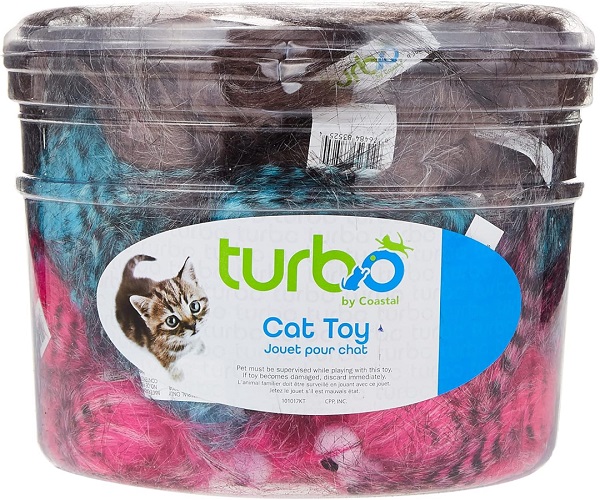 Bergan Turbo by Coastal Cat Toy Plush Monsters Bulk Cat Toy Bin