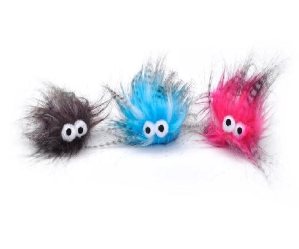 Bergan Turbo by Coastal Cat Toy Plush Monsters Bulk Cat Toy Bin - Image 2