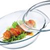 Simax Borosilicate Glass Oval Casserole Dish with Lid (3.5L / 3L Base + 1.4L Lid)