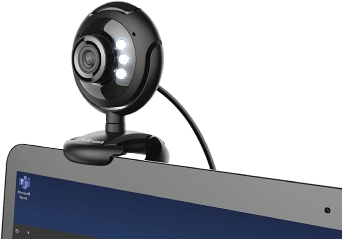 Trust Spotlight Pro Webcam with Dimmable LED Lights & Microphone - Black - Image 2
