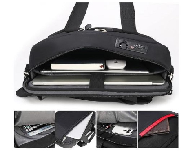 Omnpak 15.6 inch Laptop Briefcase with Combination Lock - Image 3