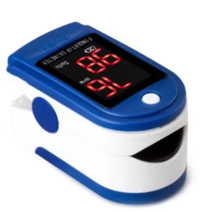 LK-87 Fingertip Pulse Oximeter Blue & White