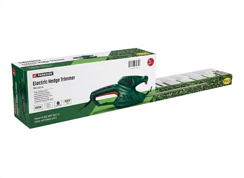 Parkside 450W Electric Hedge Trimmer with 46cm Blade