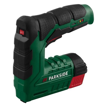 Parkside 4V Cordless 2in1 Stapler Nailer Gun - Open Box - Without Type C Charging Cable - Image 2
