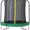 Crivit Backyard Round Trampoline with Protective Safety Enclosure Net (244cm / 96-Inch Diameter)