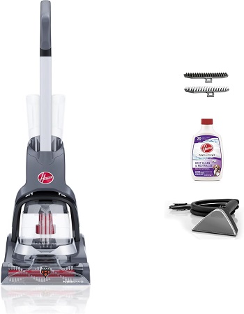 Hoover PowerDash Compact Carpet Cleaner & Washer with AquaSpin Brush Roll & HeatBlast Drying Technology ? 800W, Grey (Open Box)