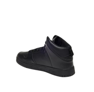 Oaklan by Shoexpress Men's High-Top Solid Black Lace-Up Casual Fashion Sneakers - Size 44 EU - Image 2