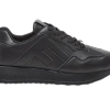 Flora Bella by Shoexpress Renna Men's Solid Monotone Chunky Sole Lace-Up Casual Sneakers - Black - Size 41 EU