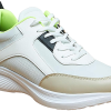 LBL by Shoexpress Men's ALIJAH Panelled Low Ankle Lace-Up Trainer Running Sports Shoes - White/Beige - Size 44 EU