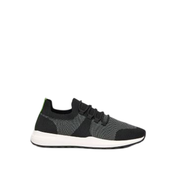 LBL by Shoexpress Men's Scott Textured Low Ankle Slip-On Sneakers - Black, Size 42 EU