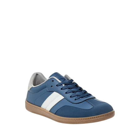 Dash Zmba Men's Premium Mesh Paneled Lace-Up Walking & Running Shoes - Navy Blue, Size 41 EU - Image 2