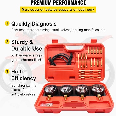 Vevor Fuel Vacuum Carburetor Synchronizer Tool Kit - Image 2