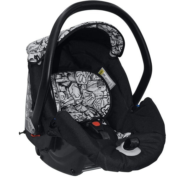 Cam Combi Tris Baby Stroller Combo Set – Convertible 3-in-1 Infant Travel System, Lightweight Pram with Adjustable Canopy ( Black & White) - Image 2