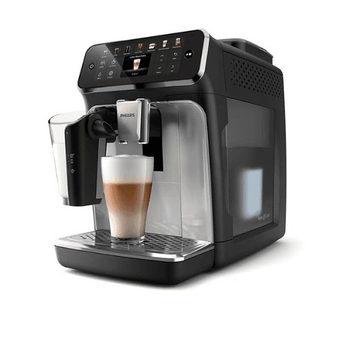 Philips 5500 Series Fully Automatic Espresso Machine (EP4446/70, Latte Go Milk System, Black Silver