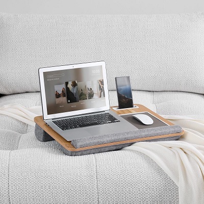 LIVARNO home Laptop Lap Desk Tray with Cushion - Image 3