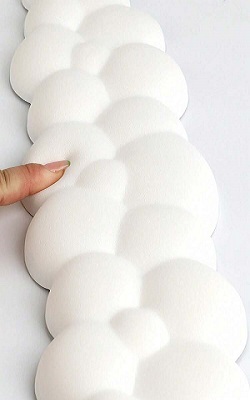 Cloud Keyboard Wrist Rest and Mouse Wrist Support Set (White) - Only for Wrist - Image 2