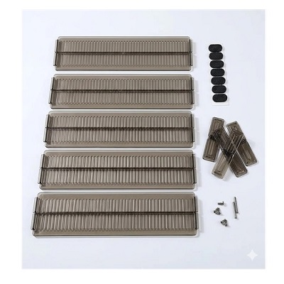 Adjustable Drawer Dividers Set - Plastic Grid Separators Organizer for Office & Kitchen