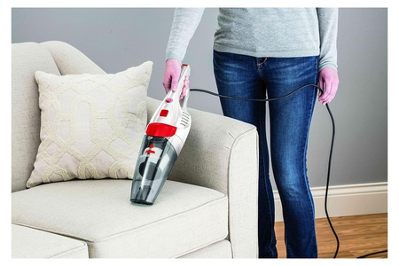 BISSELL Featherweight 2-in-1 Upright Vacuum Cleaner 2024C ? White/Red, 450W - Image 2